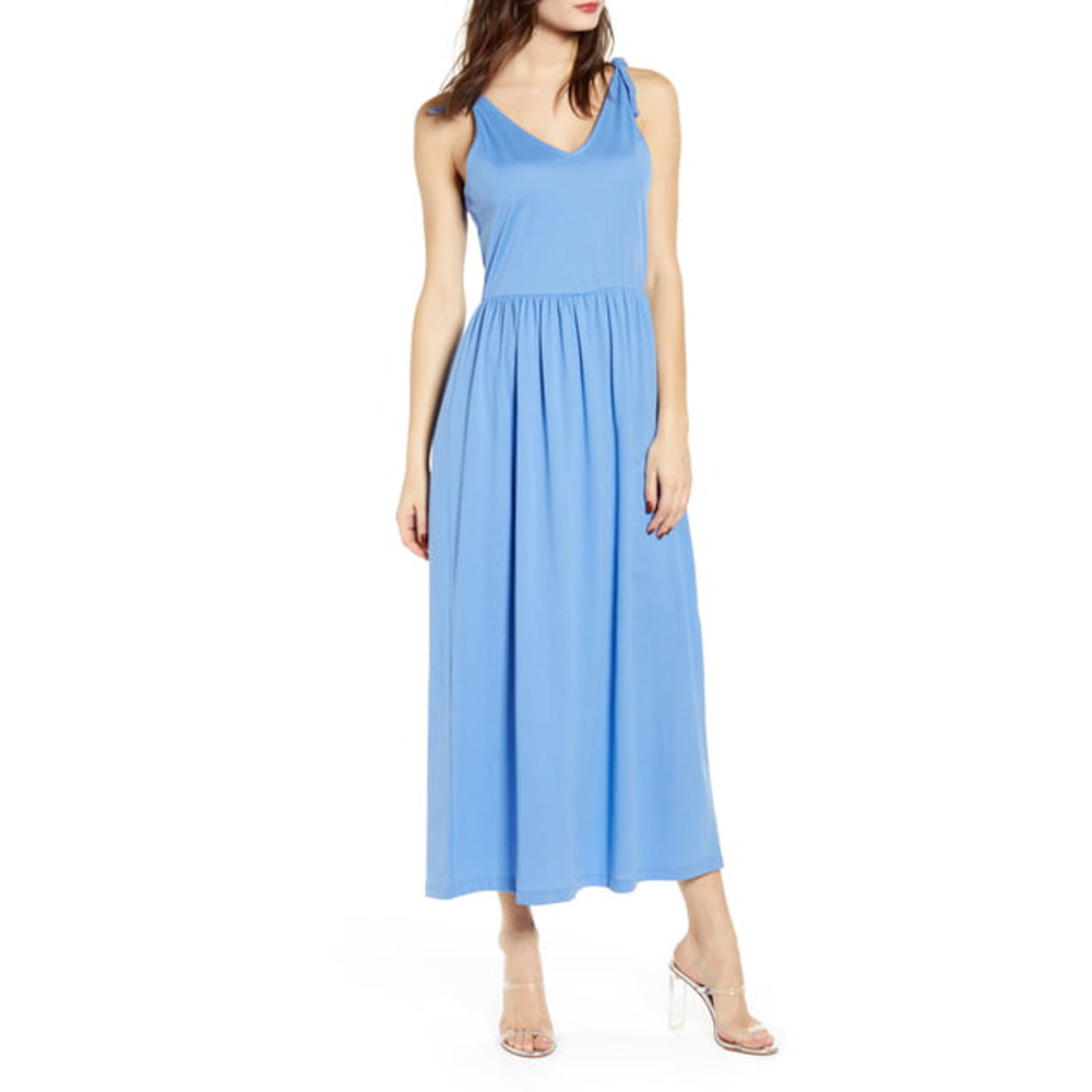 Vero Moda Rebecca Knot 7/8 Dress Granada Sky XS - Picture 4 of 9
